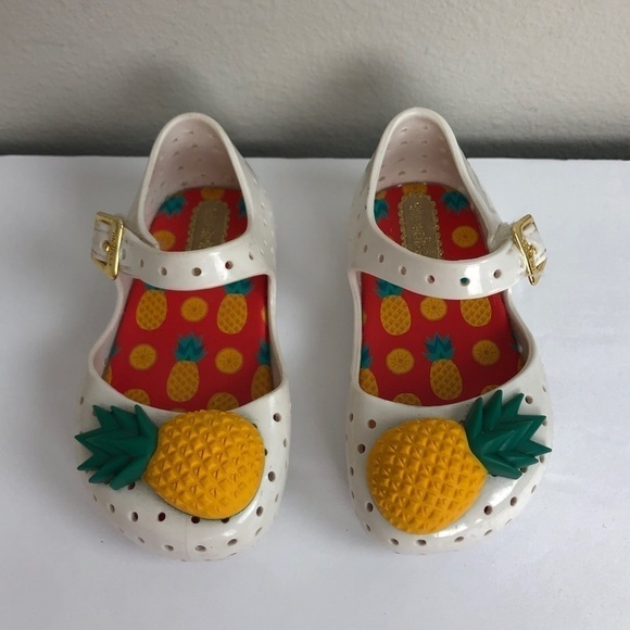 Mini Melissa Furadinha Pineapple Mary Jane Shoes - Picture 3 of 9